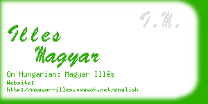 illes magyar business card
